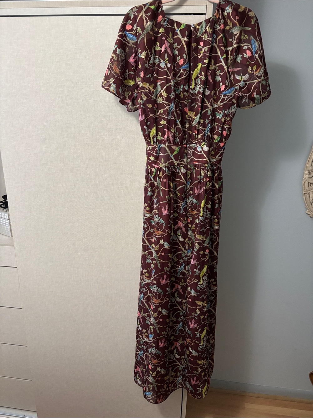 JCrew Point Sur bird menagerie size 8 maxi dress - Picture 5 of 7